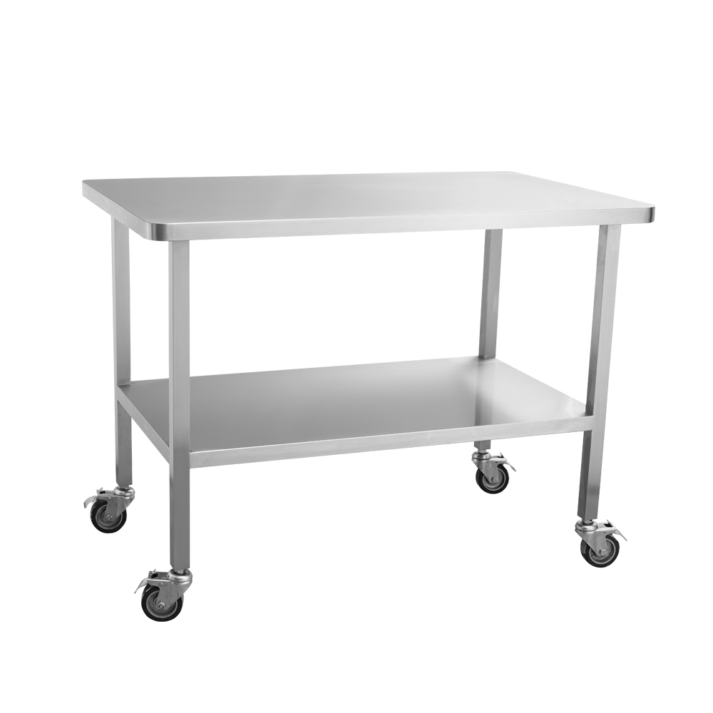 带万向轮不锈钢工作桌